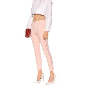 J Brand Pink Alana Distressed Lulled Crop.